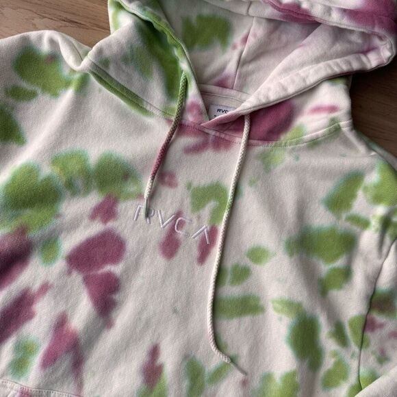 NWT RVCA Women’s Little Tie Dye Hoodie Sweatshirt - Picture 5 of 7